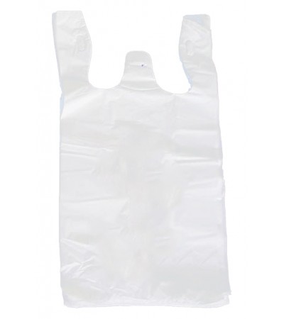 HDPE Singlet Bag Translucent 17" + 11" x 29" (Food Grade)